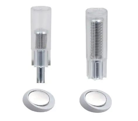 Стопор прихований Vitrum Modello2 панель біла матова, 14х47мм