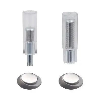 Стопор прихований Vitrum Modello2 панель сіра матова, 14х47мм