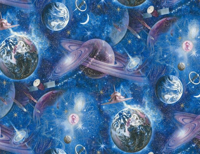 Слов'янські шпалери Космос синій, 2357-03