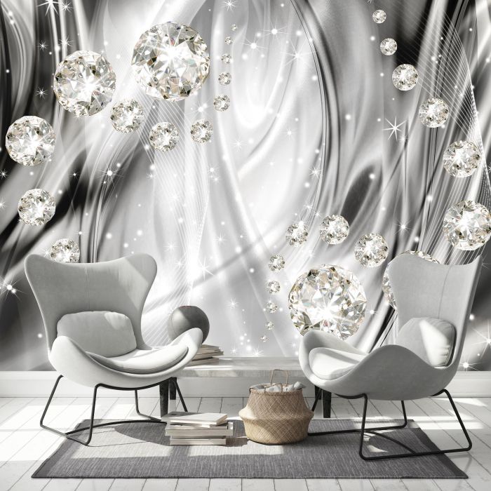 3D Фотошпалери 3Д Літаючі діаманти