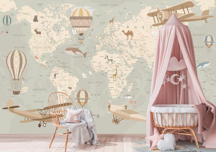 Фотошпалери Дитяча карта