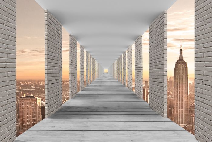 3D Фотошпалери 3Д Вечірнє місто