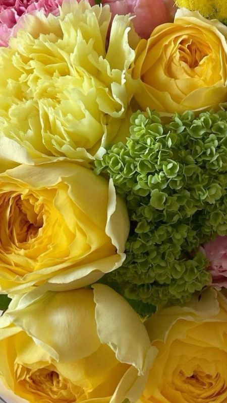 Фотошпалери: Жовті квіти у букеті, 3DF-20250425-21