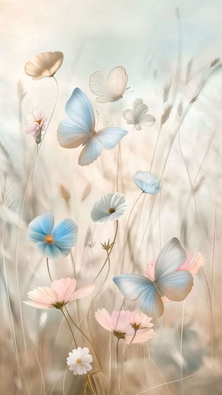 Фотошпалери: Метелики на лузі, 3DF-20250425-30