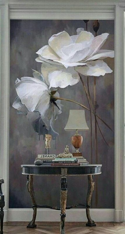 Фотошпалери: Акварельні квіти, 3DF-20250425-40