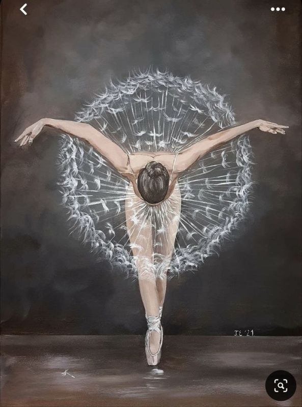 Фотошпалери: Балерина, що кланяється, 3DF-20250425-51