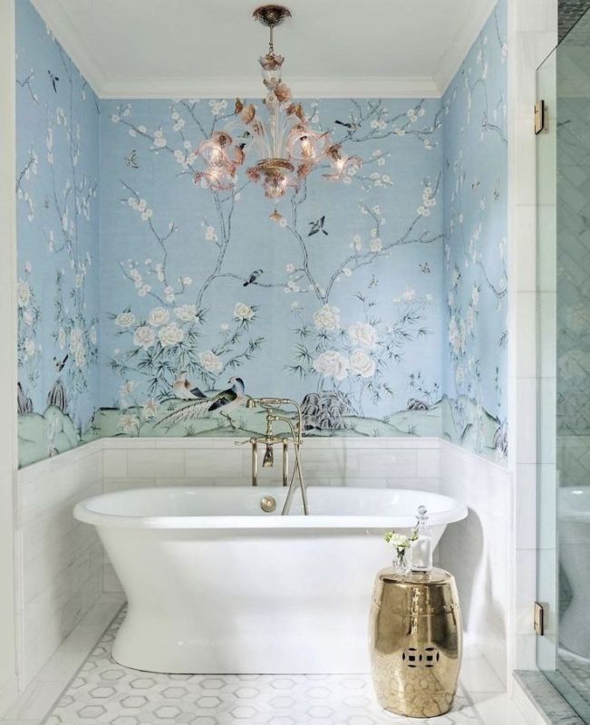 Фотошпалери: Гілки, квіти та птиці, 3DF-20250425-60