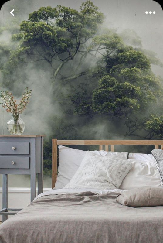 Фотошпалери: Велике дерево в густому тумані, 3DF-20250425-62