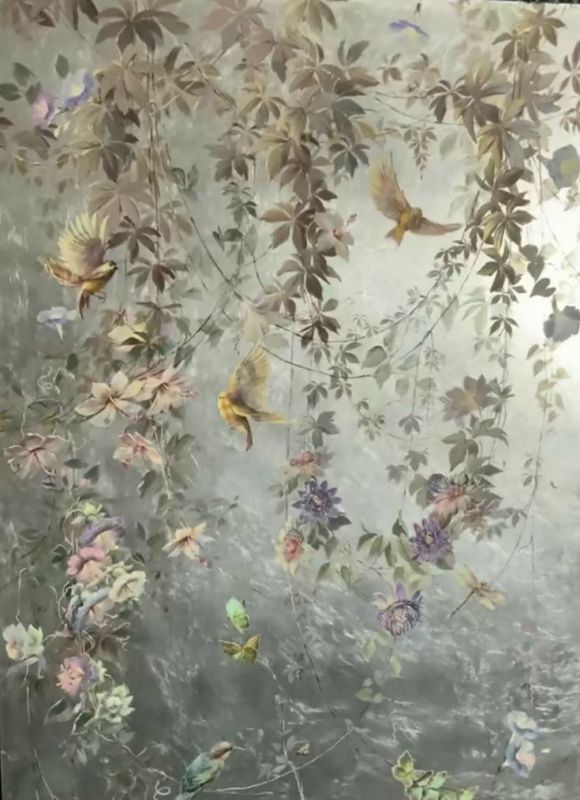 Фотошпалери: Гілки та ширяючі птиці, 3DF-20250425-63