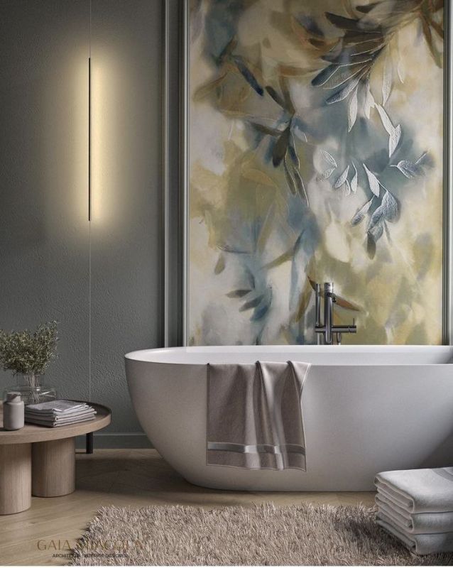 Фотошпалери: Розмите листя та стебла, 3DF-20250425-75