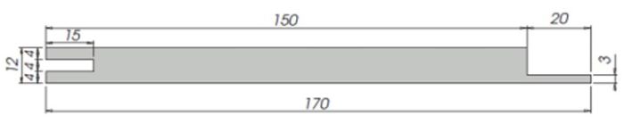 Добір унівенсальнйи Еmaleх 170 мм