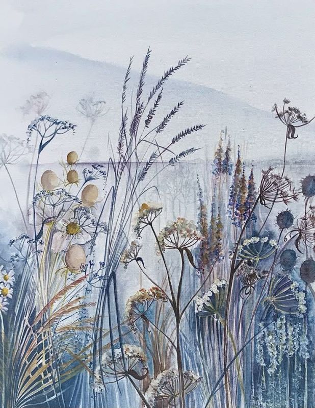 Фотошпалери: Квіти біля річки, A-250825-0007