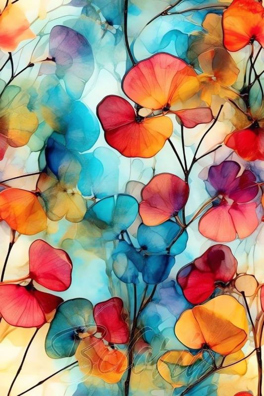 Фотошпалери: Аплікація з кольорового листя, A-250825-0015