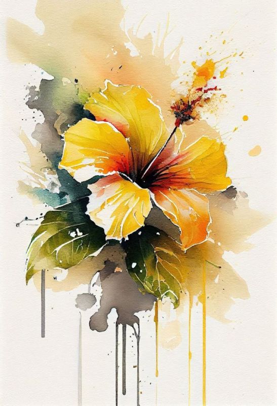 Фотошпалери: Квітка, що спливає соком, A-250825-0079