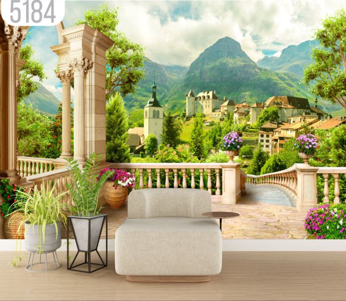 Фотошпалери: Краєвид на сад, DE-5184