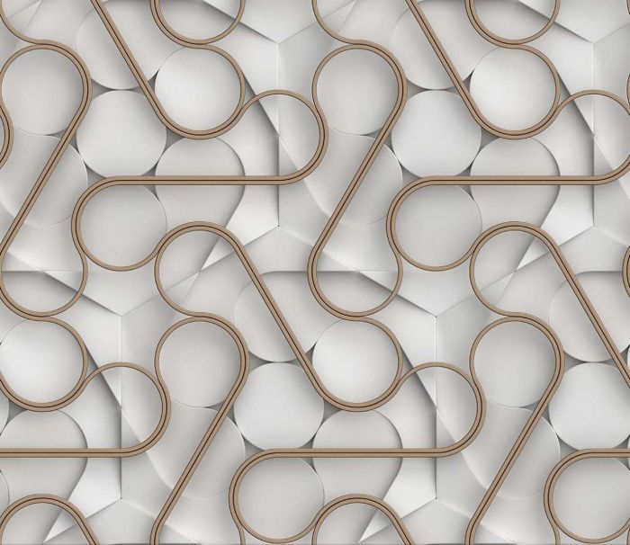 3D Фотошпалери, Геометрія в лініях та колах, DE212202480