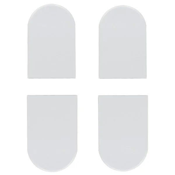 Комплект ковпачків для петлі AGB Eclipse 3,2 (метал) білий