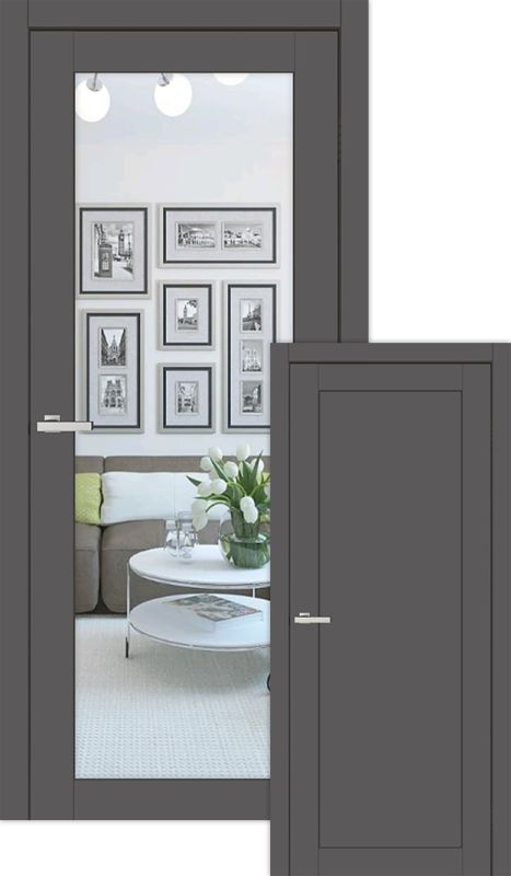 Міжкімнатні двері Europe Doors, ЗАХІДНА ЄВРОПА, НОРВЕГІЯ, SUPER MATE, ГРАФІТ, ED_0017