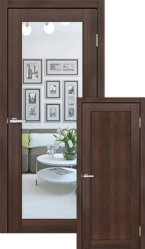 Міжкімнатні двері Europe Doors, ЗАХІДНА ЄВРОПА, НОРВЕГІЯ, ПВХ, КАШТАН, ED_009