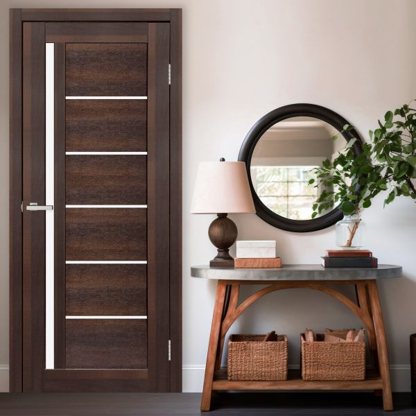 Міжкімнатні двері Europe Doors, ЗАХІДНА ЄВРОПА, АНГЛІЯ, PVC, КАШТАН, ED_an_0012