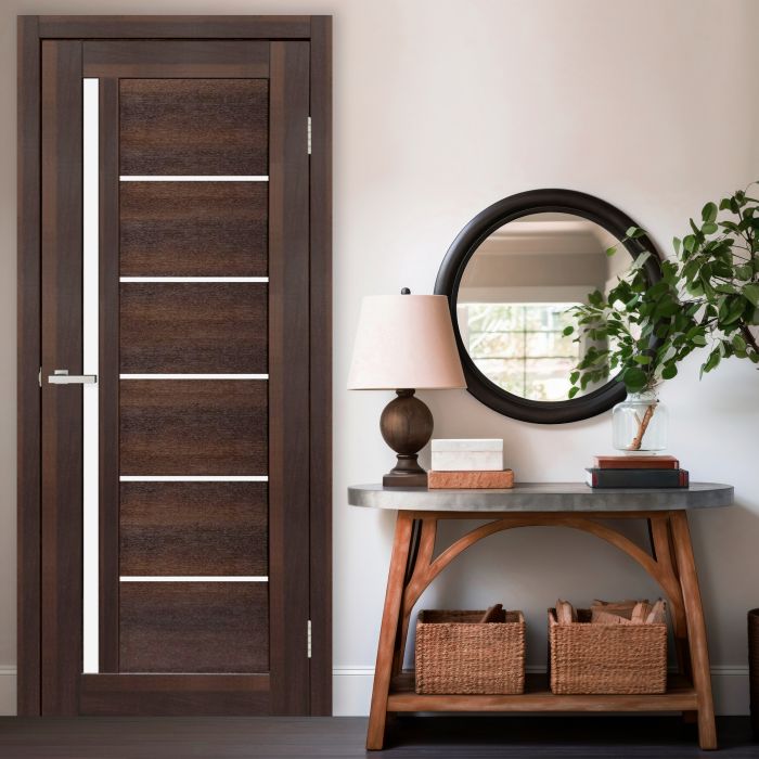 Міжкімнатні двері Europe Doors, ЗАХІДНА ЄВРОПА, АНГЛІЯ, PVC, КАШТАН, ED_an_0012