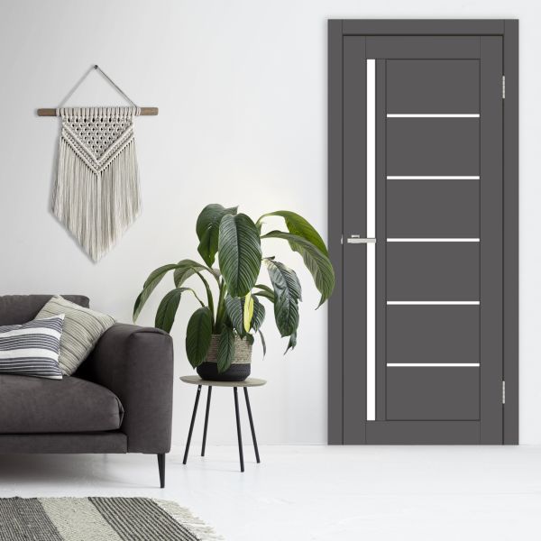 Міжкімнатні двері Europe Doors, ЗАХІДНА ЄВРОПА, АНГЛІЯ, SUPER MATE, ГРАФІТ, ED_an_0029