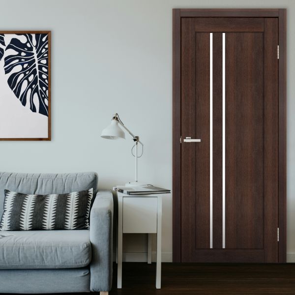 Міжкімнатні двері Europe Doors, ЗАХІДНА ЄВРОПА, БЕЛЬГІЯ, PVC, КАШТАН, ED_be_0012