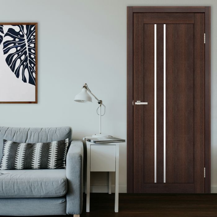 Міжкімнатні двері Europe Doors, ЗАХІДНА ЄВРОПА, БЕЛЬГІЯ, PVC, КАШТАН, ED_be_0012