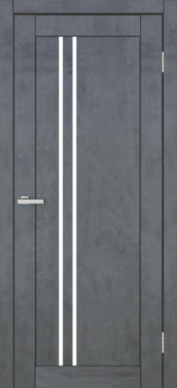 Міжкімнатні двері Europe Doors, ЗАХІДНА ЄВРОПА, БЕЛЬГІЯ, PVC, ТЕМНИЙ БЕТОН, ED_be_0014
