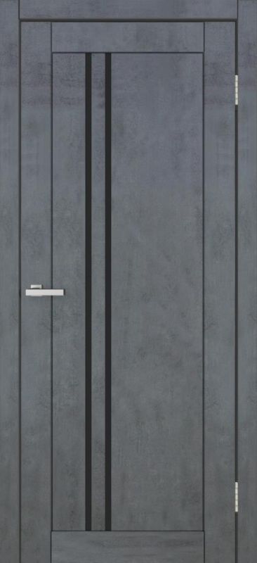 Міжкімнатні двері Europe Doors, ЗАХІДНА ЄВРОПА, БЕЛЬГІЯ, PVC, ТЕМНИЙ БЕТОН, ED_be_0022