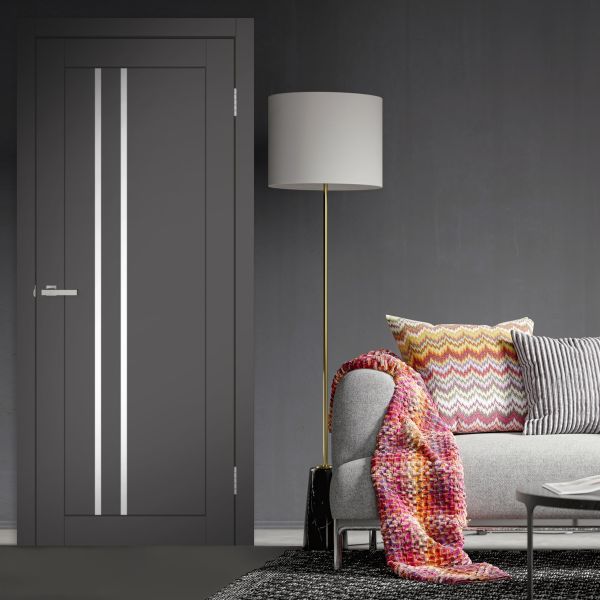 Міжкімнатні двері Europe Doors, ЗАХІДНА ЄВРОПА, БЕЛЬГІЯ, SUPER MATE, ГРАФІТ, ED_be_0029