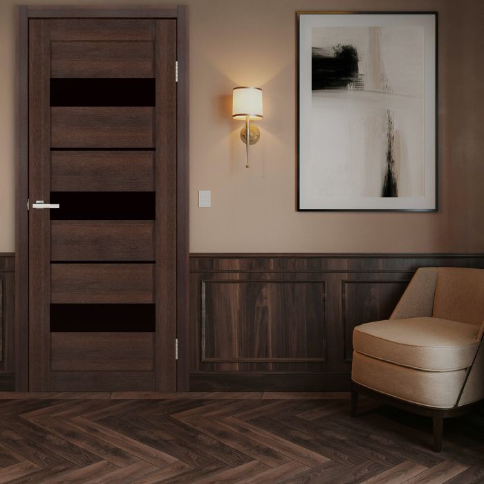 Міжкімнатні двері Europe Doors, ЗАХІДНА ЄВРОПА, ДАНІЯ, PVC, КАШТАН, ED_da_0020