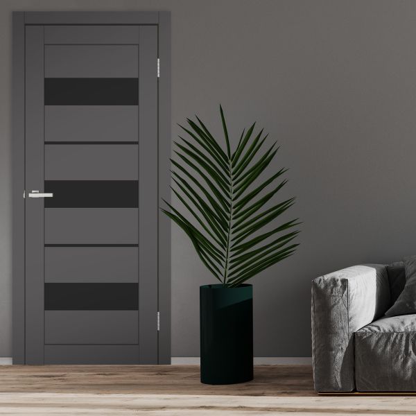 Міжкімнатні двері Europe Doors, ЗАХІДНА ЄВРОПА, ДАНІЯ, SUPER MATE, ГРАФІТ, ED_da_0032