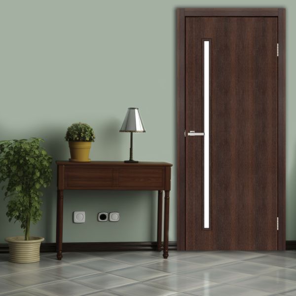 Міжкімнатні двері Europe Doors, НОВА ЄВРОПА, ЕСТОНІЯ, ПВХ, КАШТАН, ED_es_0010