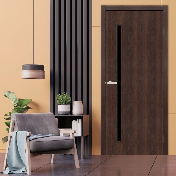 Міжкімнатні двері Europe Doors, НОВА ЄВРОПА, ЕСТОНІЯ, ПВХ, КАШТАН, ED_es_0015