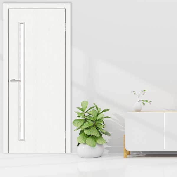 Міжкімнатні двері Europe Doors, НОВА ЄВРОПА, ЕСТОНІЯ, ПВХ, ДУБ СНІЖНИЙ, ED_es_007