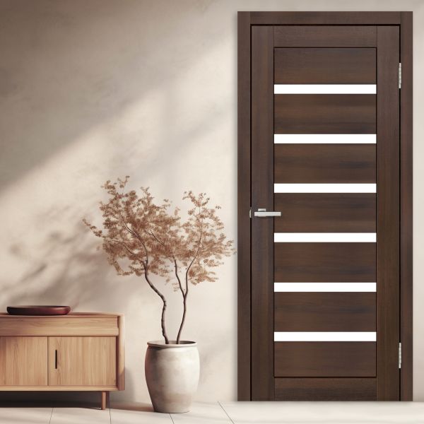 Міжкімнатні двері Europe Doors, ЗАХІДНА ЄВРОПА, ФРАНЦІЯ, PVC, КАШТАН, ED_f_0012