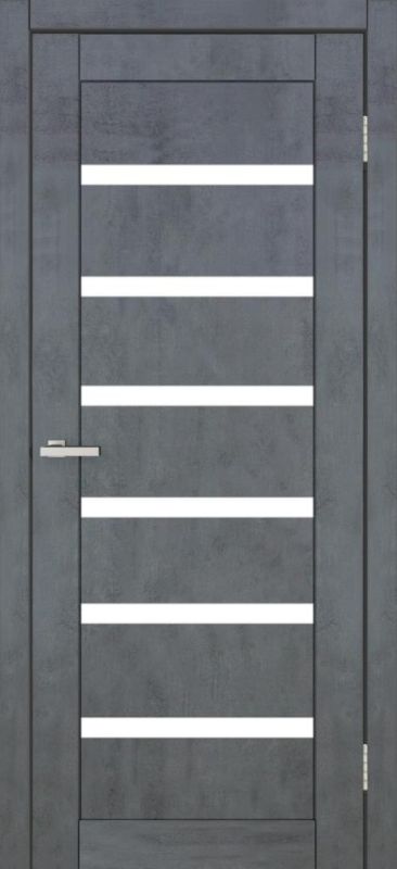 Міжкімнатні двері Europe Doors, ЗАХІДНА ЄВРОПА, ФРАНЦІЯ, PVC, ТЕМНИЙ БЕТОН, ED_f_0014