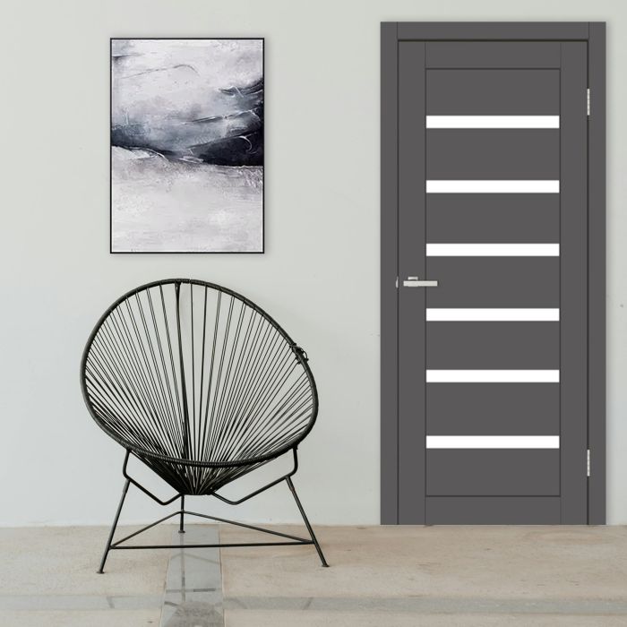 Міжкімнатні двері Europe Doors, ЗАХІДНА ЄВРОПА, ФРАНЦІЯ, SUPER MATE, ГРАФІТ, ED_f_0029
