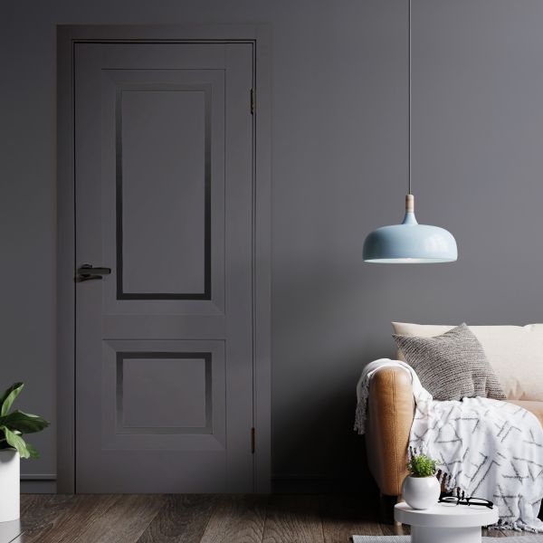 Міжкімнатні двері Europe Doors, ПІВДЕННА ЄВРОПА, ГРЕЦІЯ, SUPER MATE, ГРАФІТ, ED_g_006