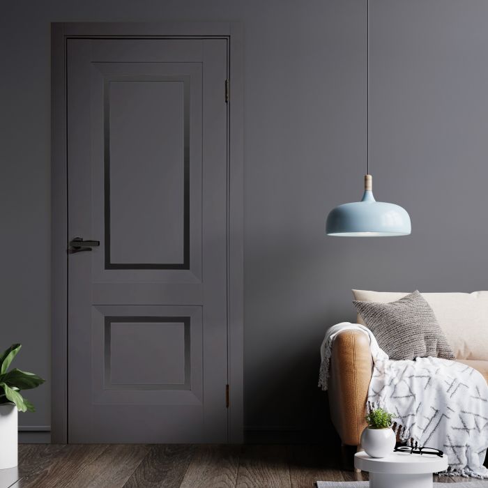 Міжкімнатні двері Europe Doors, ПІВДЕННА ЄВРОПА, ГРЕЦІЯ, SUPER MATE, ГРАФІТ, ED_g_006