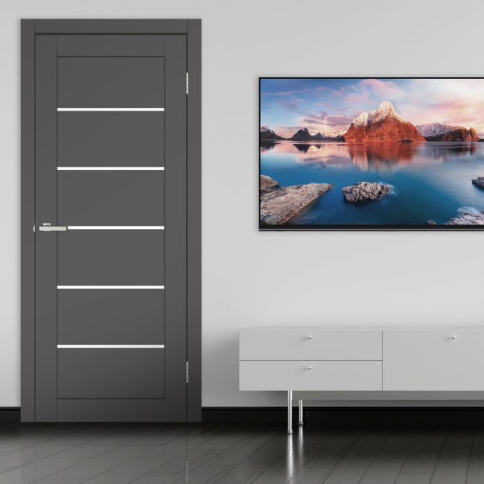 Міжкімнатні двері Europe Doors, ЗАХІДНА ЄВРОПА, ІСПАНІЯ, SUPER MATE, ГРАФІТ, ED_i_0029