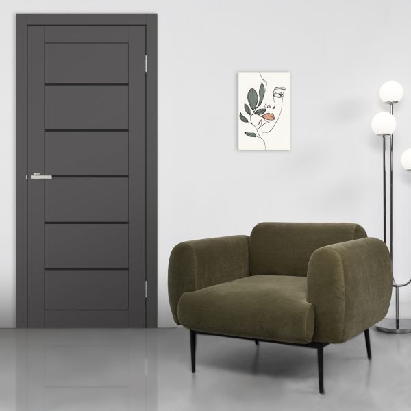 Міжкімнатні двері Europe Doors, ЗАХІДНА ЄВРОПА, ІСПАНІЯ, SUPER MATE, ГРАФІТ, ED_i_0032