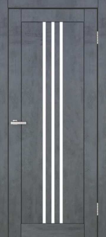 Міжкімнатні двері Europe Doors, ЗАХІДНА ЄВРОПА, ЛЮКСЕМБУРГ, PVC, ТЕМНИЙ БЕТОН, ED_l_004