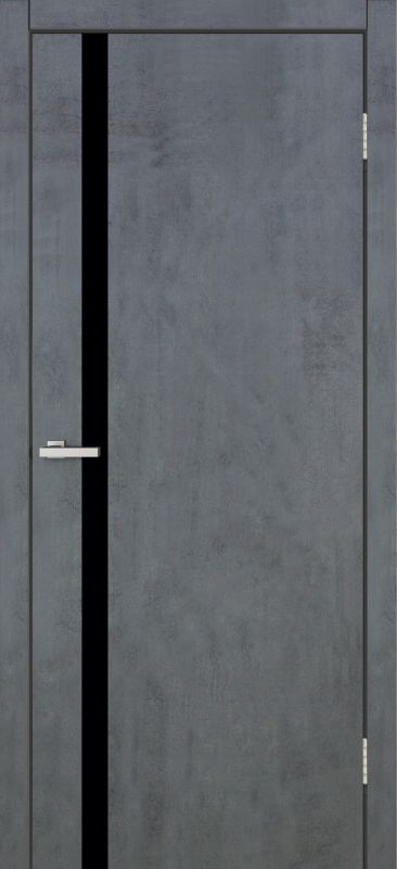 Міжкімнатні двері Europe Doors, НОВА ЄВРОПА, ЛИТВА, ПВХ, ТЕМНИЙ БЕТОН, ED_li_009