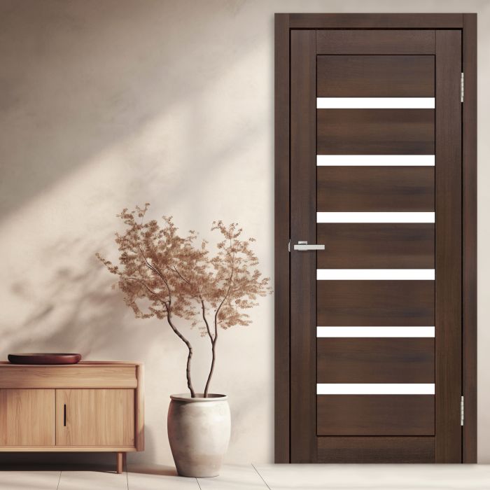 Міжкімнатні двері Europe Doors, ЗАХІДНА ЄВРОПА, МОНАКО, PVC, КАШТАН, ED_m_0012