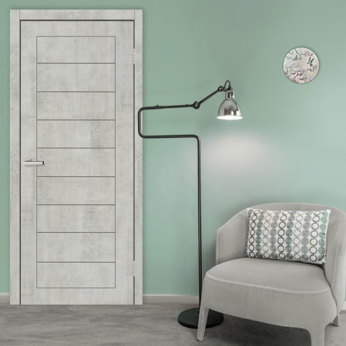 Міжкімнатні двері Europe Doors, ЗАХІДНА ЄВРОПА, ПОРТУГАЛІЯ, PVC, ЦЕМЕНТ, ED_po_008