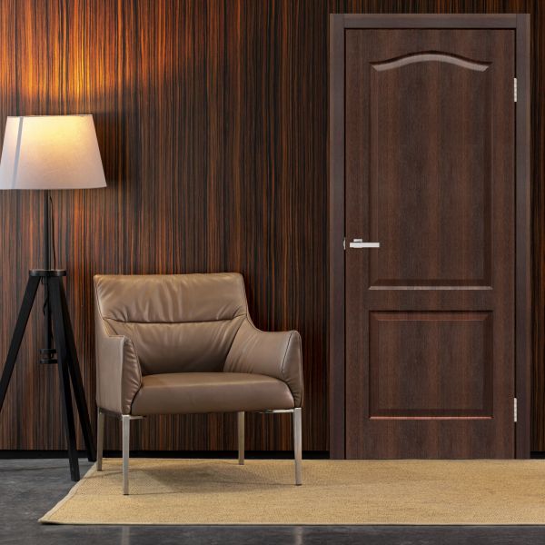 Міжкімнатні двері Europe Doors, НОВА ЄВРОПА, РУМУНІЯ, ПВХ, КАШТАН, ED_rum_002