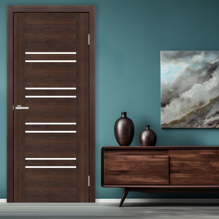 Міжкімнатні двері Europe Doors, ЗАХІДНА ЄВРОПА, ШОТЛАНДІЯ, PVC, КАШТАН, ED_sh_0012