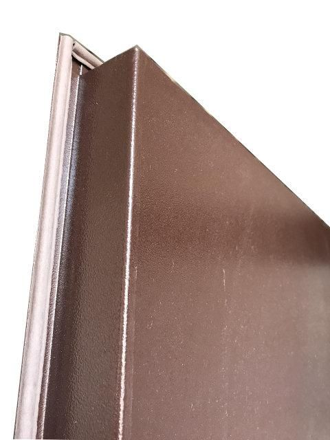 Вхідні двері SOVA, Модель ЛІДЕР ДВУХЛИСТОВА Метал/Метал Колір КОРИЧНЕВИЙ Розміри: 950*2040 L-R